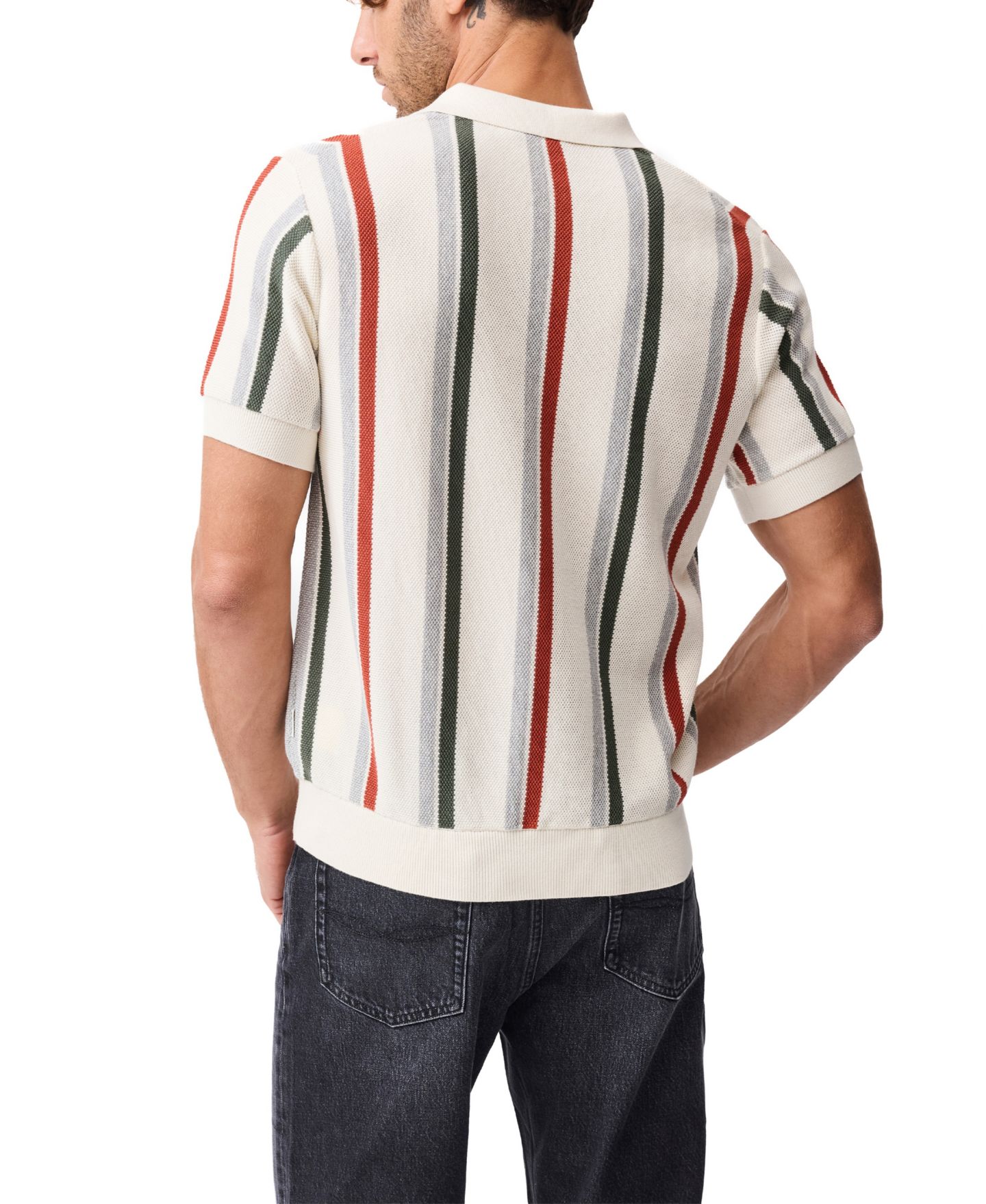 Мужское поло Rodd & Gunn Royce Hill Cotton Knit Polo Shirt, цвет: Кокосовый — фото 7