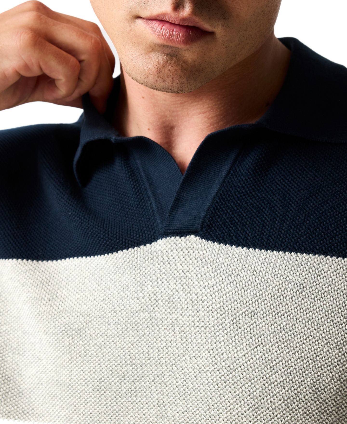 Мужское поло Rodd & Gunn Brunswick Knit Polo Shirt, цвет: Бирюзовый — фото 6