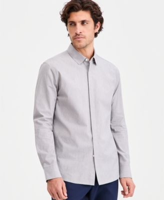 Aflani Men's Luke Cotton Long-Sleeve Button Shirt