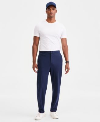 Men's Textured Knit Suit Pants