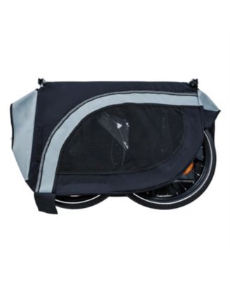  Large Folding Bike Trailer for Dogs with 100LB Capacity in Grey