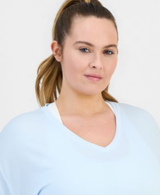 Plus Size V-Neck Performance Tee