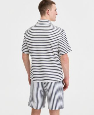 Men's Jack Stripe Short-Sleeve Camp Shirt