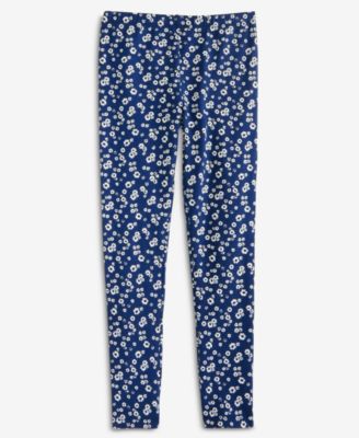 Girls' 5-20 Ditsy Floral-Print Leggings