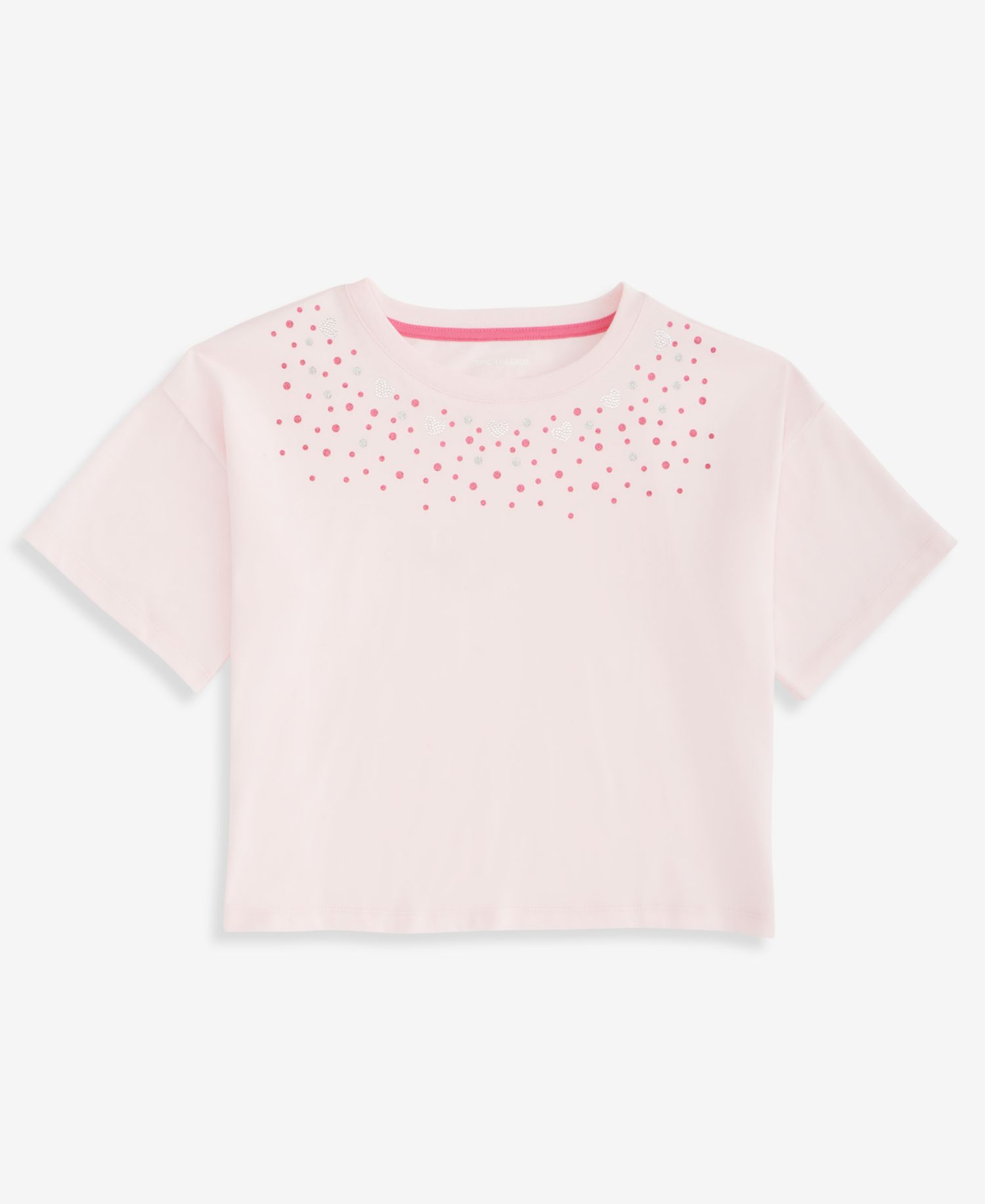 Girls' XS-XL Gem Relaxed Cropped Tee