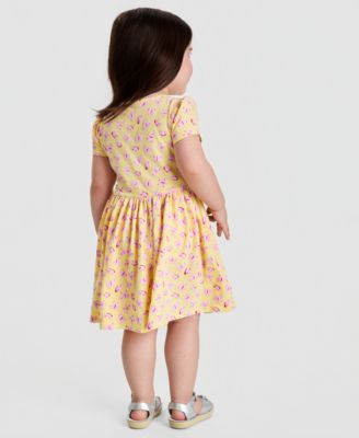 Girls' Butterfly-Print Dress
