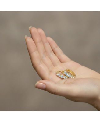 Elegant Extra Mini Huggie Hoop Earrings in White Gold Plated or 14K Gold Plated