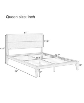 Queen Bamboo Platform Bed