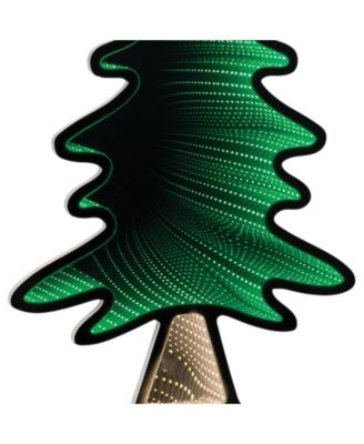 Tree with Star Infinity Light 25"H Acrylic UL Plug Included