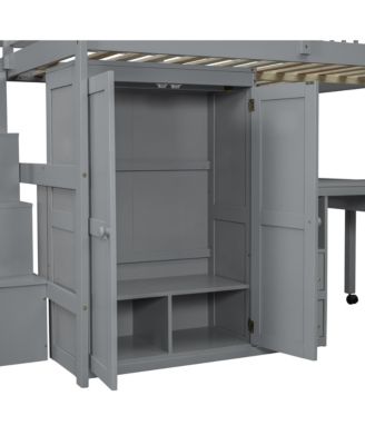  Loft Bed with Stairs & Storage - Multifunctional Kids Furniture