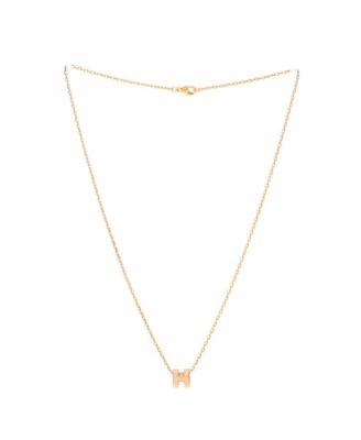 Pop H Pendant Chain Necklace