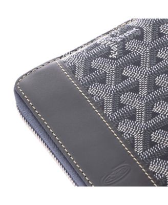 Pre-Owned Goyard Matignon Zip Wallet Coated Canvas with Leather