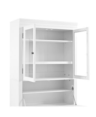 Streamdale 36x16.5x78inch Freestanding Kitchen Pantry Storage Cabinet with 3 Drawers, White