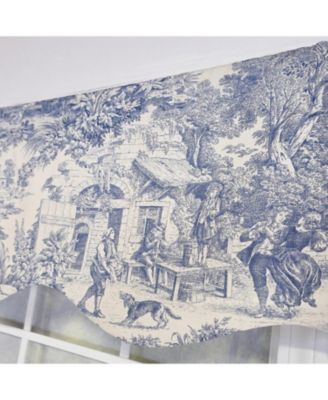 Old-World Provance 100% Cotton Rod Pocket Lined Window Valance 50" x 15"