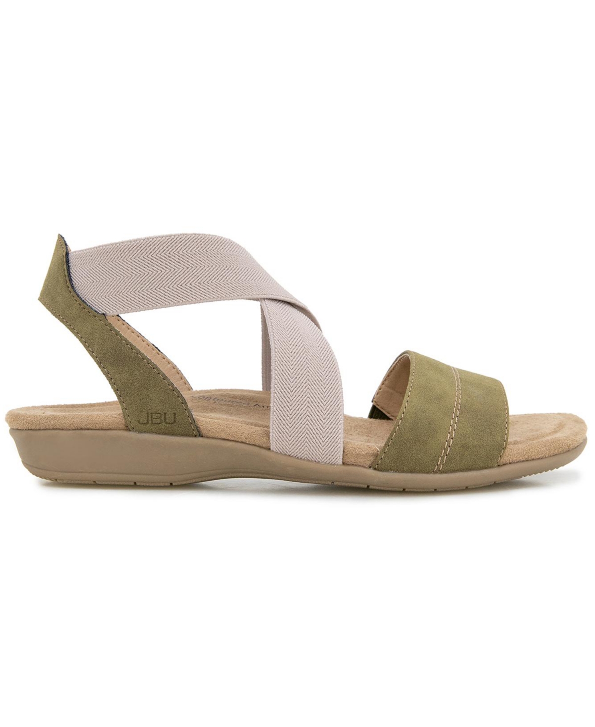 Jbu Women's Meg Casual Flat Sandals