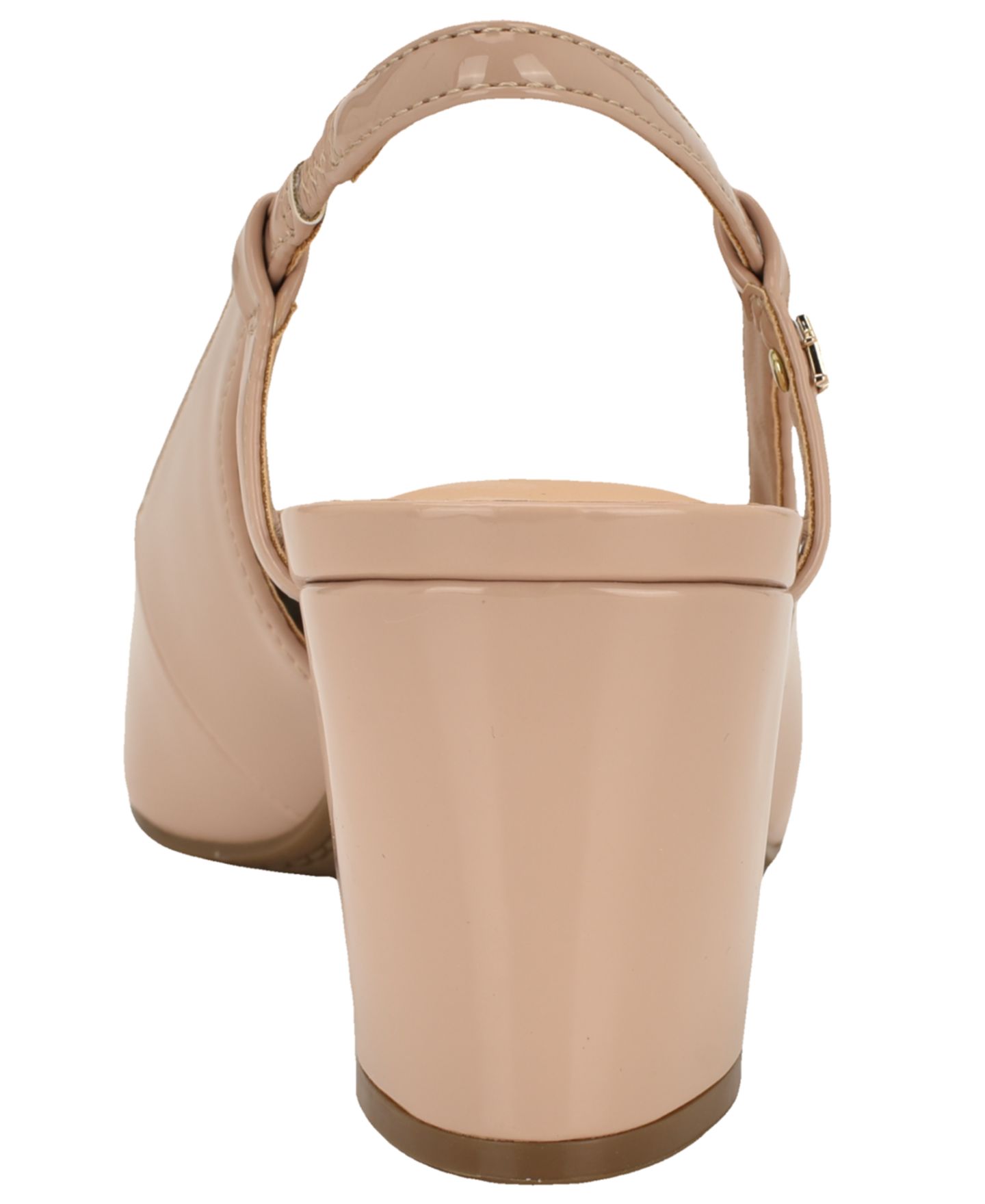 Женские туфли Tommy Hilfiger Jezibee Block Heel Slingback Pumps, цвет: Телесный лаковый — фото 3