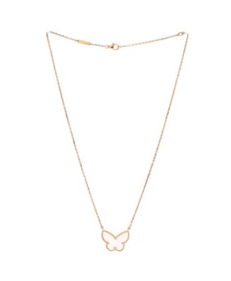 Lucky Alhambra Butterfly Pendant Necklace