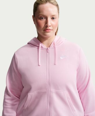 Plus Size Sportswear Club Fleece Full-Zip Hoodie