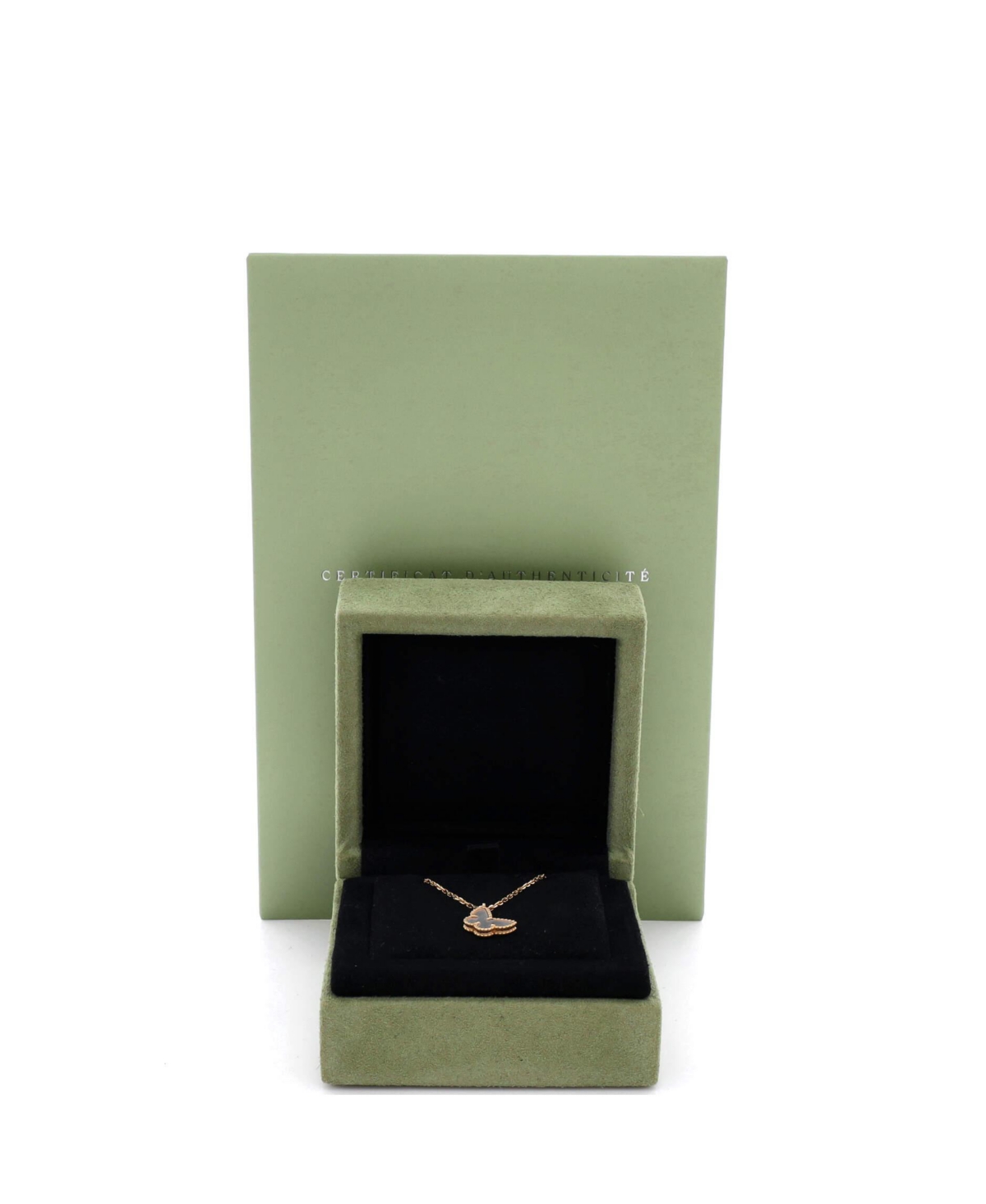 Pre-Owned Van Cleef & Arpels Sweet Alhambra Butterfly Pendant Necklace