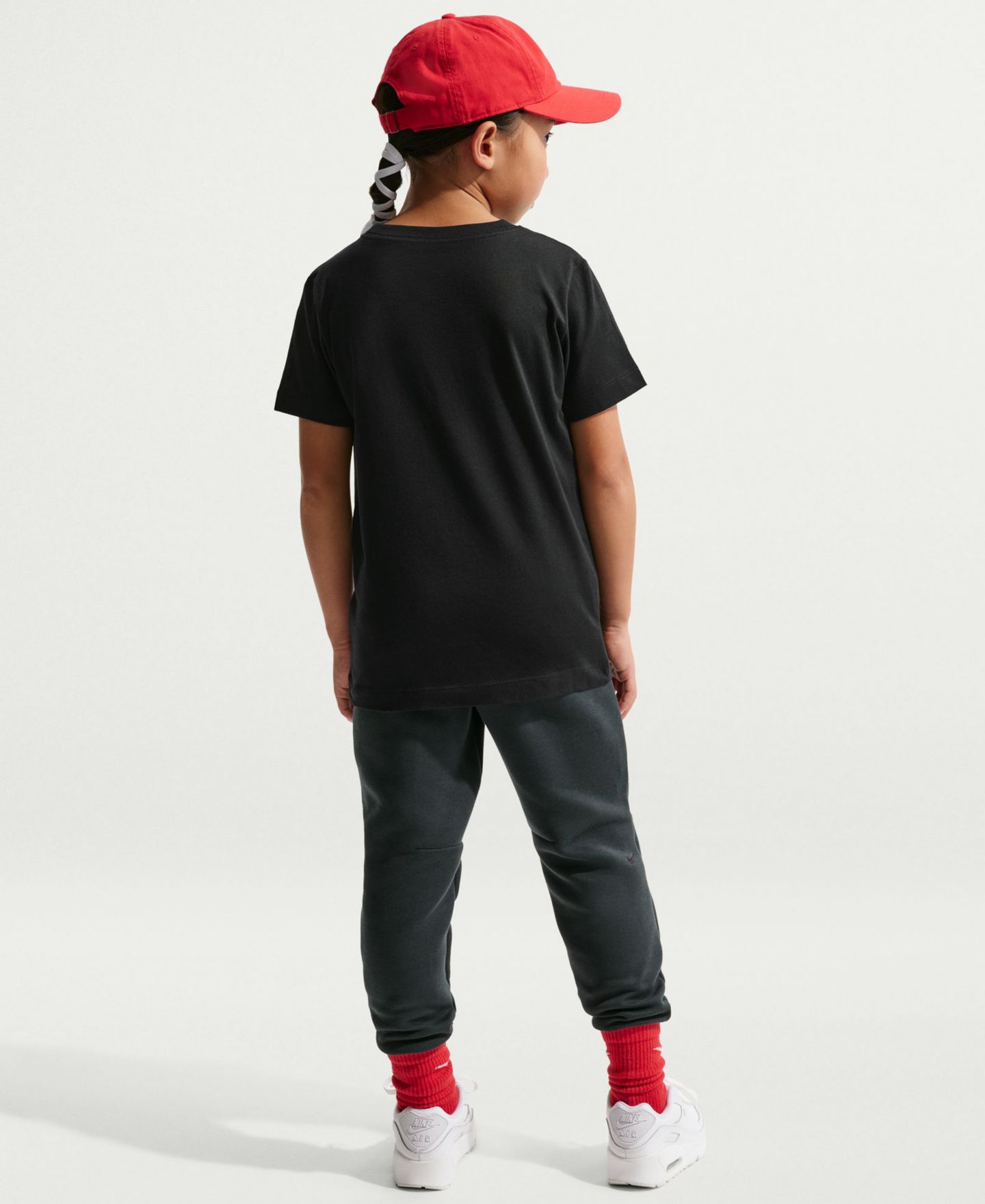 Детская футболка Nike Sportswear Boxy Short-Sleeve T-Shirt, цвет: Чёрный — фото 4
