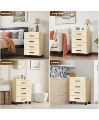 Plastic Storage Drawer Cart