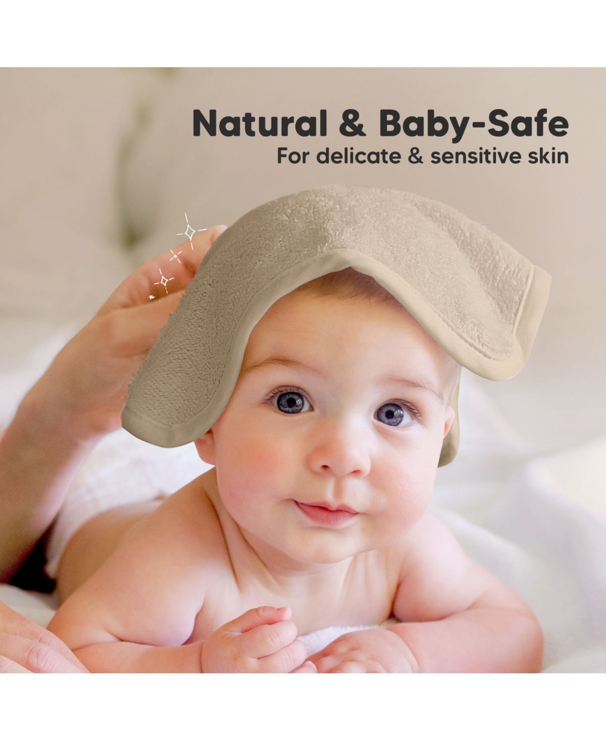KeaBabies 6pk Deluxe Baby Washcloths, Organic and Soft Wash Cloth, Bath Towel, Face Cloths