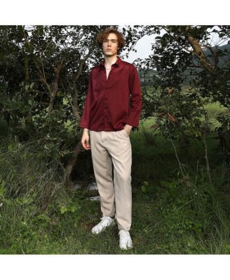 Men's Satin Oversized Shirt