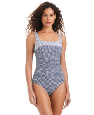 Women's Mio Block-Print One-Piece Swimsuit