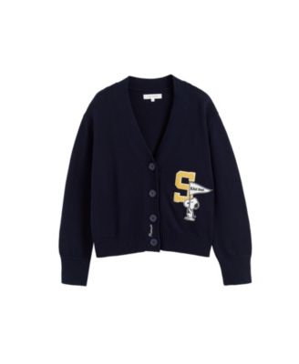 Women's Snoopy Varsity Cardigan