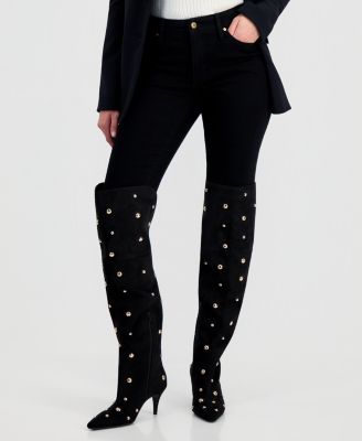 Dalett Stud Over-the-Knee Boots