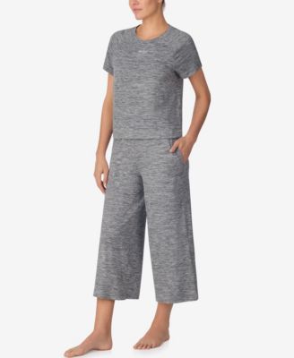 Women's Sleepwear Studded Logo Short-Sleeve Pajama Set, 2-Piece Set