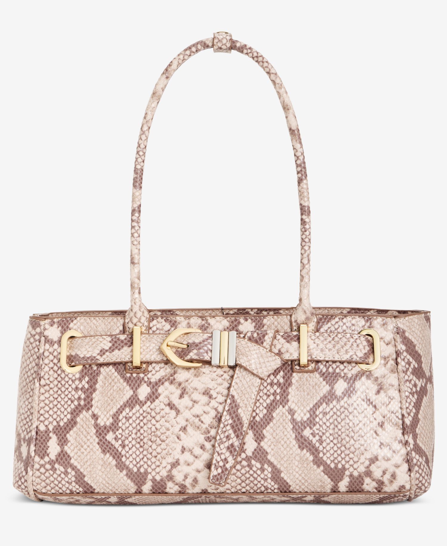 Zhuri Belted Snake Satchel