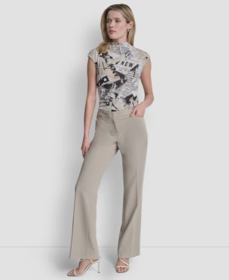 Women's Modern-Fit Front-Pleated Trousers