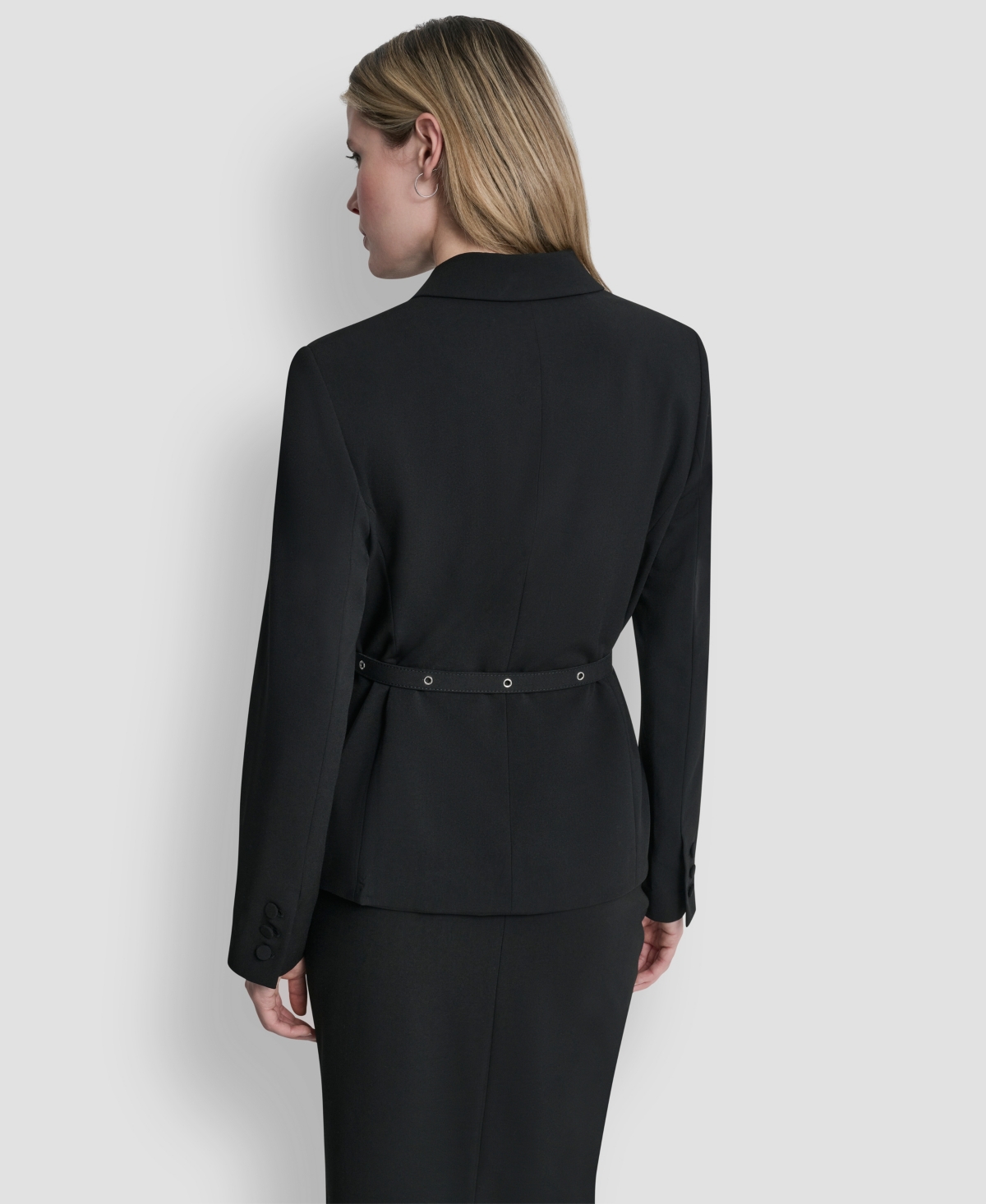 Dkny Women's Tailored Belted Blazer Jacket