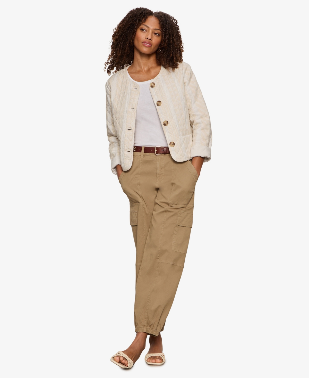 Sanctuary Women's Crafted Coco Quilted Button-Front Jacket