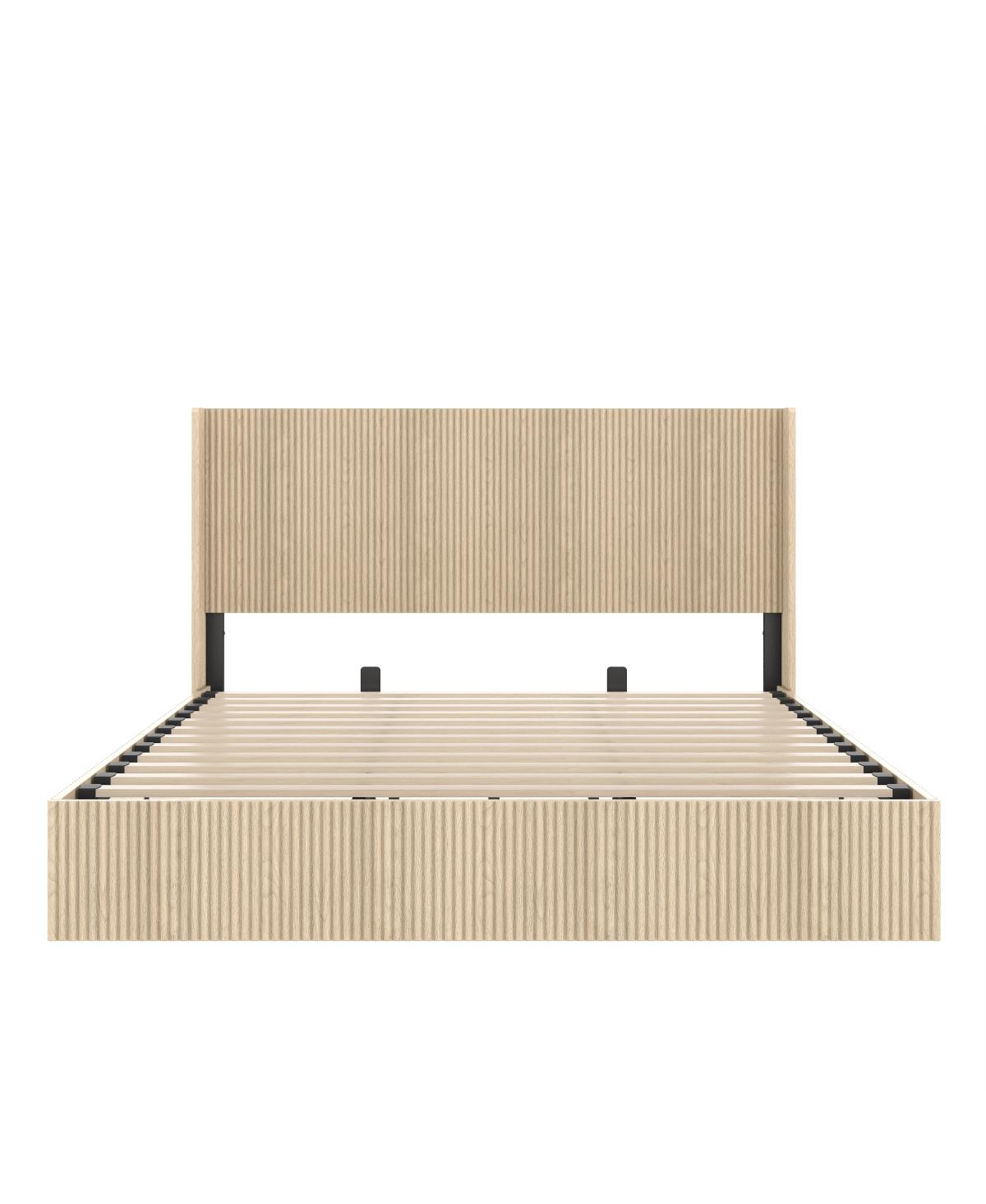 Streamdale Furniture Concave undulating storage bed frame with lifting function
