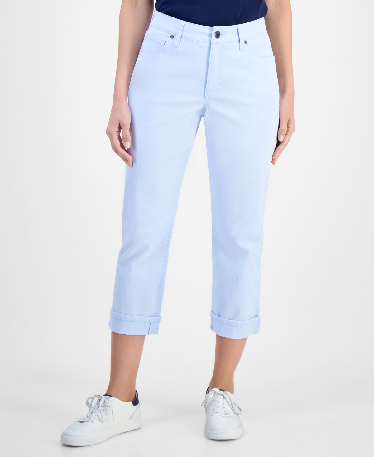 Style & Co Women's Mid-Rise Curvy Capri Jeans, Exclusively at Macy's