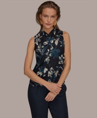 Donna Karan New York - Women's Printed Sleeveless Top