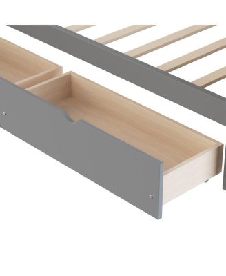 Twin L-Shape Day Bed with Storage Drawers