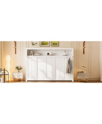 Twin Size Murphy Bed with Shelves