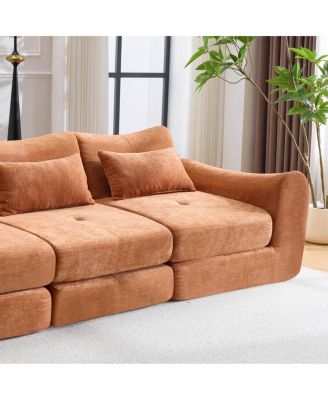  Modular Cloud Sofa, Convertible Folding Sofa Bed, Sectional Cushioned Sofa