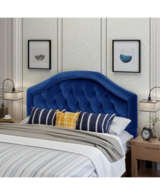 Streamdale Diamond Stitch Nailhead Headboard