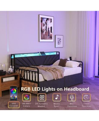 Twin Daybed with Drawers and Charging Station