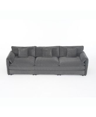 Oversized Deep Seat Sectional Sofa, Modern Chenille Cloud Couch