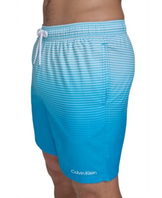 Men's Gradient Striped 7" Volley Swim Trunks