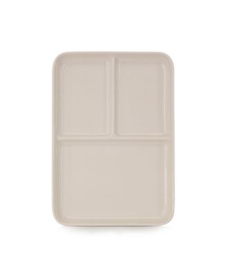 Ceramic Watercolor Paint Palette Tray - 3 Well Ceramic Palette | &acirc;€œ10 x 7" Paint Pallet