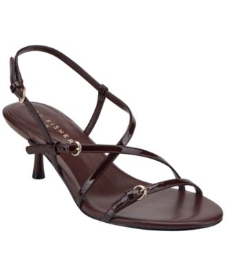 Women's Nylah Strappy Leather Kitten Heel Sandals