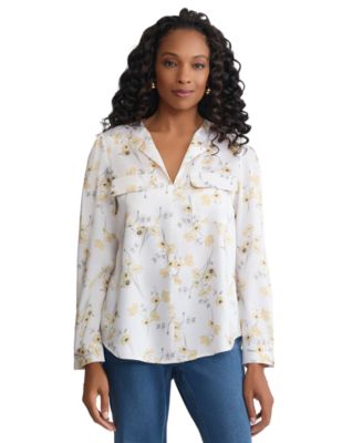 Petite Long-Sleeve Utility Top