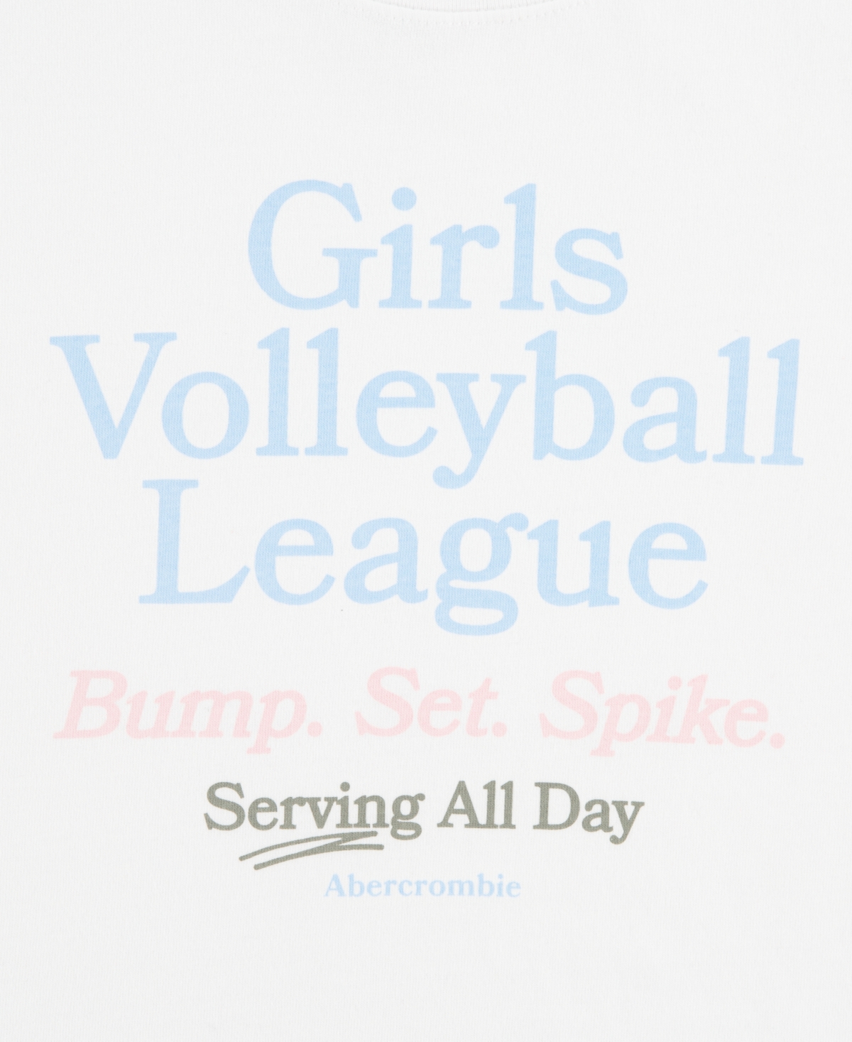 abercrombie kids Girls' Volleyball League Oversized Crewneck T-Shirt