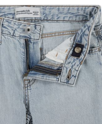 Girls' High-Rise Destroyed Lace Jeans